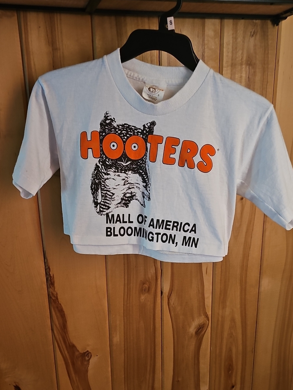 Hooters Delightfully Tacky Double Sided Crop Top